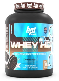 Buy Wheyhd Milk N Cookies 50 Serving 4.1,1850Gm in UAE