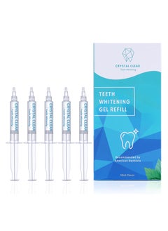 Buy Teeth Whitening Refill 5 Pack, Crystal Clear Teeth Whitening Gel, MADE IN USA! Dentists & FDA Approved.! #1 Fast & Safe 35% Carbamide Peroxide Refills in Saudi Arabia