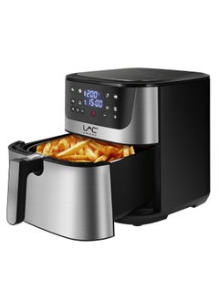 اشتري 10L Large Size AirFryer 360° Turbo Airflow Tech One touch Panel, and 10 Presets Family Size Countertop Nonstick Air Fryers Elegant Stainless Steel Design في الامارات