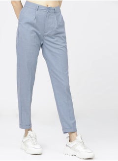 اشتري Textured Pleated Ankle Length Trousers في السعودية