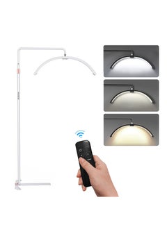 Buy HD-M5X 36W Floor LED Video Light Half-moon Shaped Fill Light 3000K-6000K Dimmable with 180cm/ 70.9in Metal Light Stand Phone Holder Remote Control in Saudi Arabia