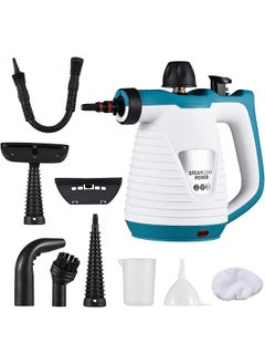 Buy Handheld Steam Cleaner, Steam Cleaner for Home with 9 Accessory Kit, High Temperature Pressurized Steam Cleaning Machine, Portable Steamer for Cleaning for Kitchen Sofa Bathroom Car (Blue) in Saudi Arabia