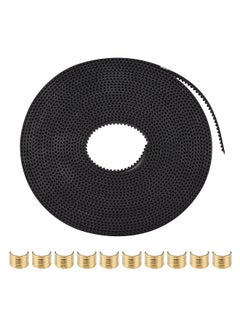 Buy 3D Printer Accessary 2GT Timing Belt Width 6mm 5M/16.4ft Length with 10 Brass Copper Buckle for Creality Ender-3 Ender-3 Pro Printer Rubber Reinforced Belt in Saudi Arabia