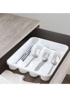 اشتري Modular Cutlery Holder 25.5X32.7X4.5cm - White في الامارات