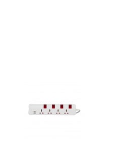 اشتري Legrand Universal 4 Switch Socket Extension + 2 USB 1.2A With 3Mtr Cord في الامارات