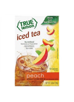 اشتري True Citrus, Iced Tea, Peach, 6 Packets, 0.11 oz (3 g) Each في الامارات