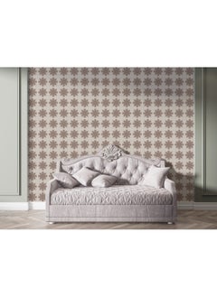 Buy Shape Pattern Background Fabric Wallpaper Covers An Area ​​Up To 4.2Mx3M With Adhesive And Smoothing Tool in Egypt