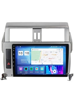 Buy Android Screen For Toyota Land Cruiser Prado 2014 To 2017 4GB RAM 64GB Memory Support Apple Carplay Android Auto Full HD Touch Screen 10 Inch built In Bluetooth USB Radio WiFi Play Store Backup Camera in UAE