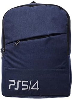 Buy accessories shop Fabric BackPack Classic Design With Two Metal Zipper And Two Fabric Shoulder For Laptop 40x30x10 CM - Blue Black in Egypt