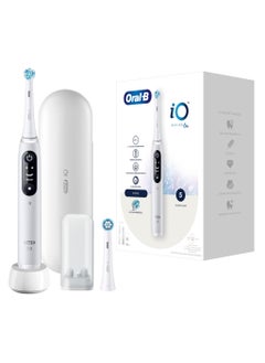 اشتري Oral B iO6 Series 6N Electric Rechargeable Toothbrush, Built with AI, Optimal Pressure Control, LED Interface, Bluetooth Connectivity, 5 Personalized Brush Modes – White في الامارات