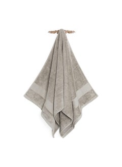 Buy Egyptian Cotton 720 Gsm Bath Towel Silver Grey - 140X70Cm in UAE