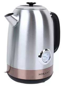 Buy Electric Stainless Steel Kettle With Power Indicator Light And Boil Dry Protection in UAE