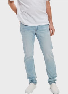 Buy Light Wash Slim Fit Jeans in Saudi Arabia