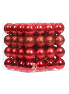 Buy Sea Team 64-Pack Christmas Ball Ornaments with Strings, 40mm/1.57-Inch Medium Size Baubles, Shatterproof Plastic Christmas Bulbs, Hanging Decorations for... in Egypt