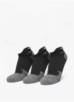 اشتري Men's Logo Detail Ankle Length Performance Socks - Set of 3 في السعودية