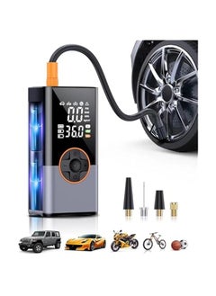 Buy Portable Air Compressor with 25000mAh Battery, 2X Faster Pump for Cars, Bike, Motorcycle Tires, Ball - 150PSI Electric Tire Inflator in Saudi Arabia