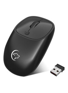 Buy Wireless Rechargeable Optical Mouse Black in Saudi Arabia
