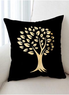 Buy Cushion Covers Decor Throw Pillow Cover Gold Tree Printed Decorative Pillow Cushion Cover for Bedroom Sofa Car Home Decor in UAE