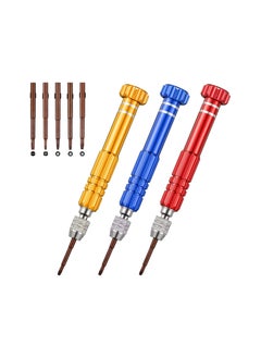 Buy 18 Pcs Mini Screwdriver Set, 5-in-1 Multifunctional Screwdriver Slotted and Professional Precision Tiny Screwdriver Set for Eyeglass, Sunglass, Watch, Jewelry, Computer Repair Tool Kit, 3 colors in UAE