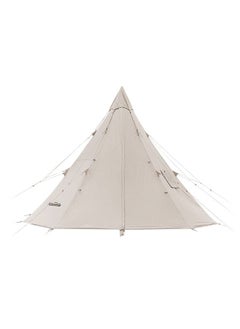 Buy Hexagon Ranch Pyramid Tent With Snow Skirt For 3-4 Person-Quicksand Gold in UAE