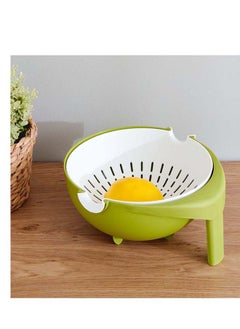 Buy Alina Double Layer Fruit And Vegetable Washing Basket 24.5 x 12 x 23 cm in UAE