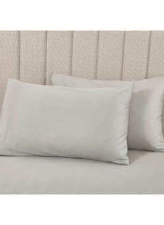 اشتري Set Of 2 Serene Pillow Cover 50X75 Cm - Silver في الامارات