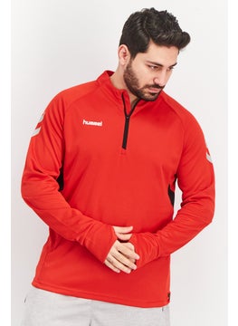 اشتري Men Sportswear Fit Long Sleeve Training Sweatshirts, Red Combo في الامارات