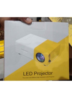 Buy YG300 Portable QVGA LED 400 Lumens Projector With Remote Control YG300 White/Yellow in Saudi Arabia