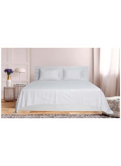 Buy HOTEL COLLECTION WHITE Flat Sheet with Single Pillow Case 160x240 cm in UAE