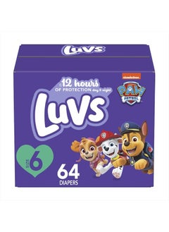 اشتري Diapers - Size 6, 64 Count, Paw Patrol Disposable Baby Diapers في الامارات