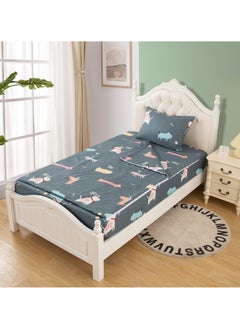 Buy Kids Cotton Comforter Set size 90x190 cm with Zipper in Saudi Arabia