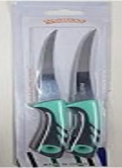 اشتري Yasin 2pcs plastic hand saw stainless fruit knife set (22 * 3 * 2 cm) - colors are assorted في مصر