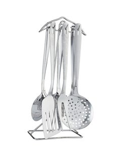 Buy Stainless Steel Utensils Set with Holder 7 Pieces in Egypt