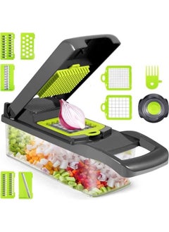 اشتري Vegetable Slicer, All-in-one Kitchen Vegetable and Fruit Divider, Vegetable Cutter/grater/slicer, Suitable for Potatoes, Carrots, Cucumbers في السعودية