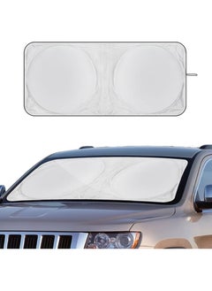 Buy Car Windscreen Sun Shade, Car Front Windshield Sunshade, Foldable Front Window Sunshades, Block UV Ray Sun Visor Protector for for SUV Truck Keep Vehicle Cooler, 160x85cm in Egypt