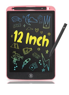 اشتري جهاز لوحي للكتابة بشاشة LCD مقاس 12 بوصة لوحة رسومات رقمية إلكترونية قابلة للمسح قابلة لإعادة الاستخدام لتعليم الأطفال وممارساتهم في الامارات