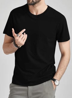Buy Selecta Now Mens T Shirt Plain 100% Combed Cotton Comfortable Black T Shirt Tank Top & Tees in UAE