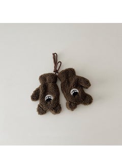 اشتري Autumn Kids Cartoon Bear Scarf Gloves 2024Coffee bear head (gloves) Coffee bear head (gloves) في السعودية