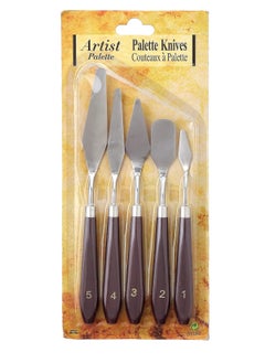 اشتري Stainless Steel Palette Knife Mixed Scraper Set Spatula Knives 5pcs في مصر