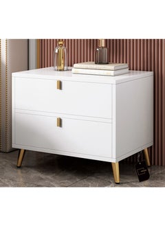 Buy European-style Light Luxury Bedside Table With Drawers 48*40*53cm in UAE