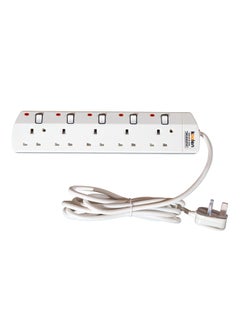 اشتري Koolen 5 Ways Power Extension Sockets 5 m White في السعودية