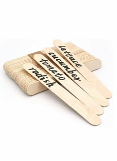 Buy 100 Pcs Wooden Craft Sticks Ice Cream Sticks, Natural Wood Popsicle Treat Pop for DIY Crafts, Kids Arts, Garden Plant Labels in UAE