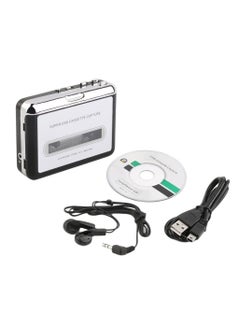 Buy USB Cassette Capture Radio Player Portable USB Cassette Tape to MP3 Converter Capture Audio Music Player Tape Cassette Recorder in UAE