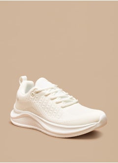 Buy Textured Sports Shoes with Lace-Up Closure in UAE