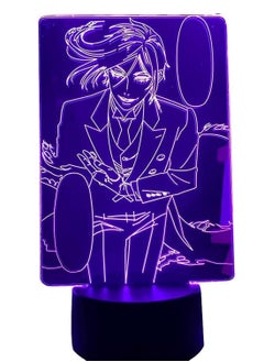 Buy Multicolour 3D Lamp Anime Black Butler for Bedroom Decorative Night Light Kids Children's Birthday Gift Room Manga Black Butler LED Light Lighting in UAE