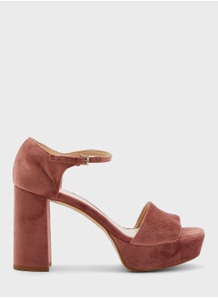 Buy Velvet Platform Sandals in UAE