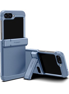 Buy Tough Armor Pro for Samsung Galaxy Z Flip 6 Case Cover (2024) with Hinge Protection & Kickstand - Sierra Blue in UAE