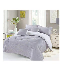 اشتري Wellsoft Silicone Filled Quilt-King Size (grizzled Fabric)Cotton Bedroom Textile Home 220*240cm في الامارات