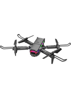 Buy WiFi FPV 4K Camera Drone | F190 Folding Mini Drone | Daul 4K HD FPV Camera Drone | 180° Adjusta-ble Lens , Colorful LED Light | HD FPV Remote Control Foldable Quadcopter Helicopter Toys Gifts in UAE