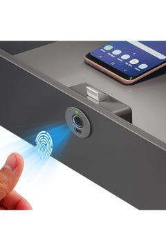 اشتري Fingerprint Drawer Lock, Rechargeable Fingerprint Cabinet Lock is Suitable for Valuable Private Storage, Such as Home or Office Drawers, cabinets, wardrobes, etc في السعودية